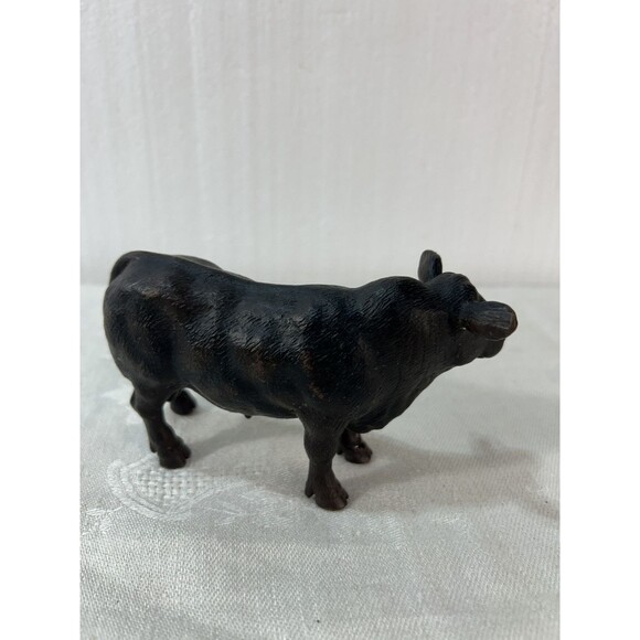 Retired Schleich Bull Black Angus Retired Farm Animal Nativity Scene Animal 2003 - Picture 4 of 4